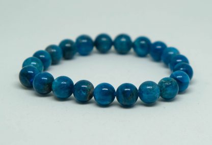 Blue apalite bracelet with deep blue colors