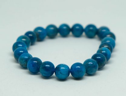 Blue apalite bracelet with deep blue colors