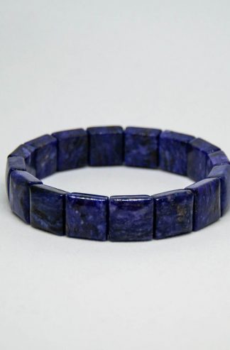 Beautiful charoite square bracelet with a deep purple color
