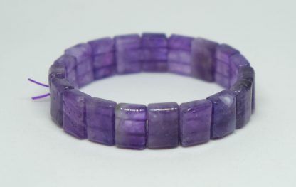Beautiful dreamy amethyst square bead bracelet